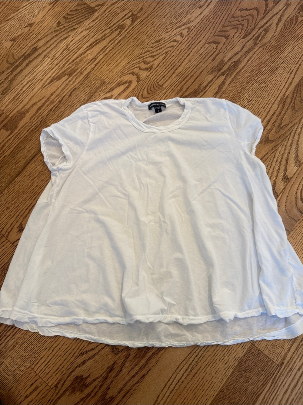 James Perse White Short Sleeve Lightweight Tee